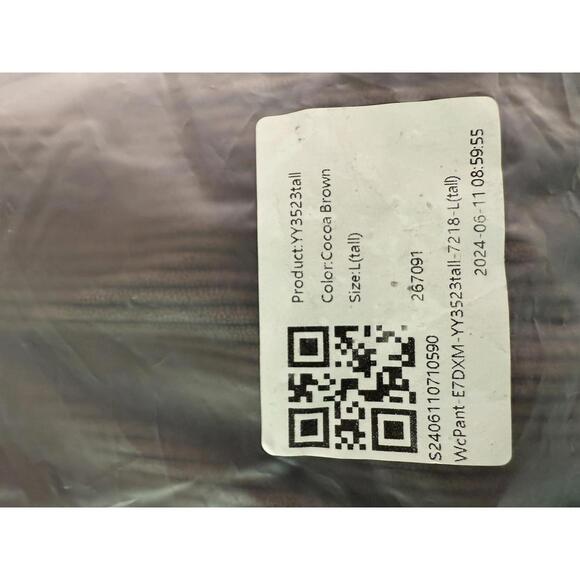 NWT Halara High Waisted Corduroy Casual Pants Cocoa Brown Size Large, Tall - Picture 12 of 12